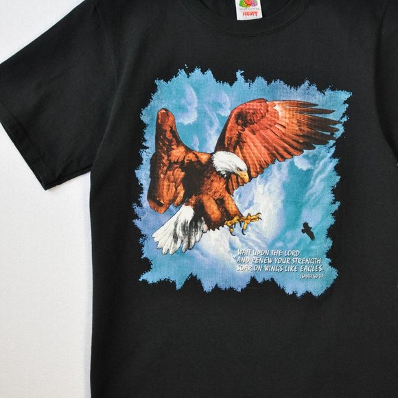 Vintage Eagle Bible Verse T-shirt - Picture 2 of 5